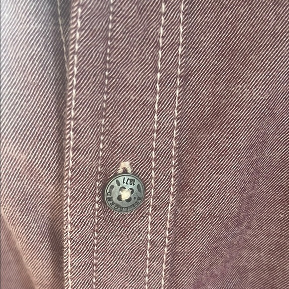 BTL 71 Men's Casual Button-Up Shirt - Maroon - Picture 11 of 12